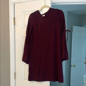 Cozy Burgundy Dress